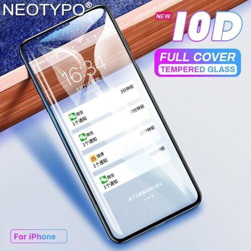 Tempered 10D protective glass for iPhone X XS 6 6S 7 8 plus glass screen protector for iPhone 11 Pro MAX XR X screen protection