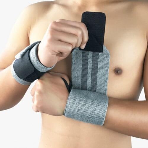 1PCS Bandage Wrist Wraps Weightlifting Powerlifting Fitness Gym Sports Wrist Band Hand Support Brace Straps Adjustable Protector