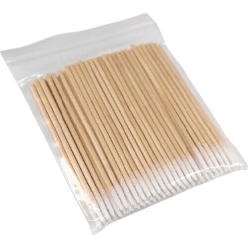 100 Count 4 Inch Pointed Cotton Swabs Precision Microblading Cotton Tipped Applicator Tattoo Permanent Supplies (1 Pack)