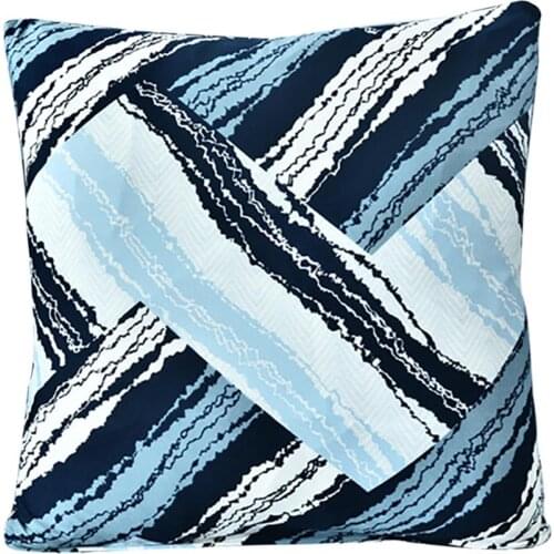 2PCS Pillow Cases Printed Cushion Covers Elastic 45*45cm Matching Stretch Slipcovers Sectional Elastic Stretch Sofa Cover