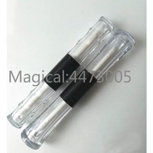40pcs/lot 4ml ABS Empty Double Head Lip Gloss Tubes Double Sides Clear Lipstick Packaging Container DIY Makeup Lip Balm Bottle