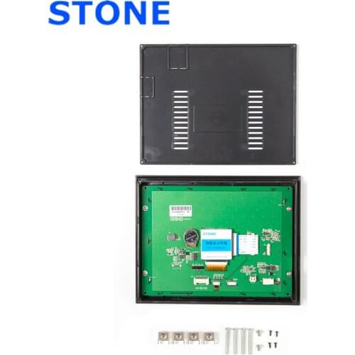 8 Inch Intelligent TFT LCD Touch Display with Controller Board + Program to Replace HMI & PLC with Plastic Frame