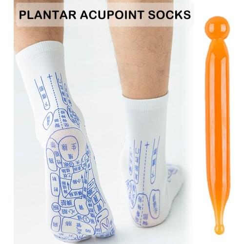 Acupressure Foot Massager Reflexology Socks Foot Point Tool Physiotherapy Massage Relieve Tired Feet Socks Sock Dropshipping