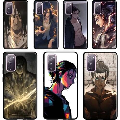 Eren Yeager Attack on Titan For Samsung Galaxy Note 20 Ultra Note 10 Plus S20 FE S8 S9 S10 Plus S21 Ultra Case Cover