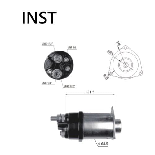 ELECTROMAGNETIC SWTICH SOLENOID FOR 12V 2.5KW 1115641 D939A 464 10479024 10479079 STD7079NB 10461333 10461390 10478898