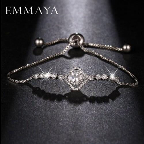 EMMAYA Unique New CZ Bracelets For Women Elegant Wedding Jewelry Friendship Bracelets Lover Gift
