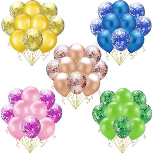Blue Confetti Balloons Arch Air Ballons Stand Decor Birthday Star Foil Baloon Helium Birthday Party Decorations Kid Adult Globos