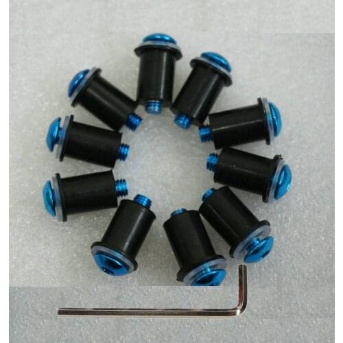 Hot sale 10pcs M5 blue Windscreen Bolts Screws Windshield screw Kit common fits for YAMAHA for Honda for Honda for Ducati