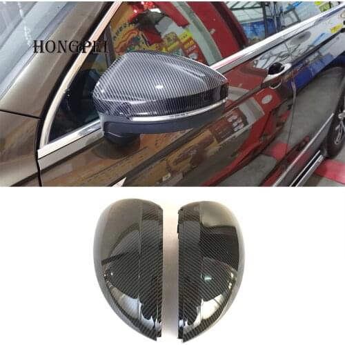 Car Styling Side Wing Rearview Mirror Caps Cover for Volkswagen Tiguan MK2 2017 2018 Side Mirror Cover Replacement Auto Parts