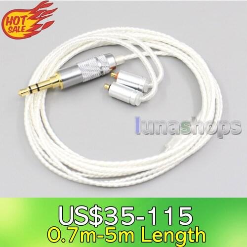 LN006633 4.4mm 2.5mm Hi-Res Silver Plated 7N OCC Earphone Cable For UE Live UE6 Pro Lighting SUPERBAX IPX