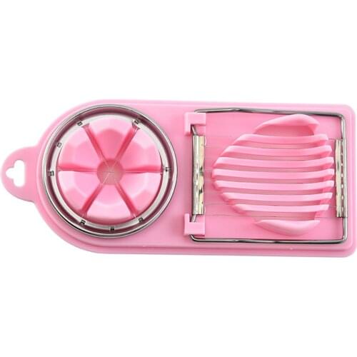 Multifunctional Egg Slicer Cutter 2 in 1 Egg Cutter Stainless Steel Fruit Slicer For Kitchen Accessories can CSV
