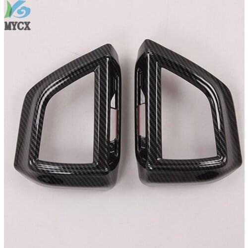 For Subaru Forester 2019 Car Interior Front Air Conditioning Outlet Vent Cover Trim Sticker Carbon Fiber Car Styling 2pcs