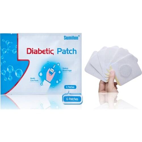 New 2019 6Pcs/bag Diabetic Patch Stabilizes Blood Sugar Balance Reduce Glucose Content Natural Herbs Diabetes Plaster JMN008