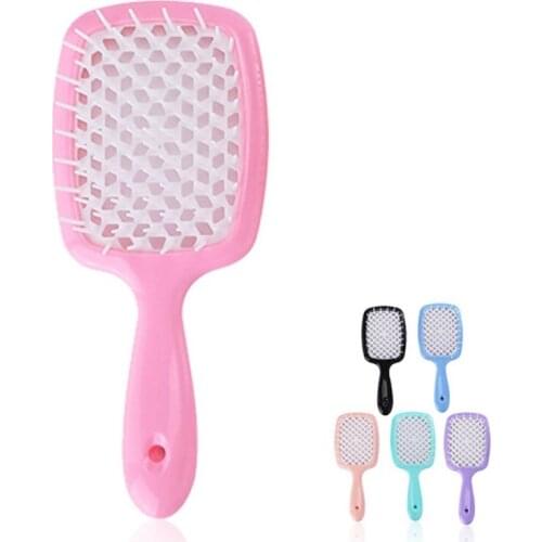 Vented Hair Brush Styling Tools Large Plate Combs Massage Girls Ponytail Comb