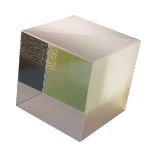 Spectroscopic prism 10x10x10mm, 1 to 1 right-angle isosceles prism, cemented prism, semi-return and semi-transparent prism