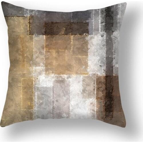 StarBlue-HGS Peach skin velvet microfiber pillow cover geometric elements pillow cover Family enjoyment Pillow cover