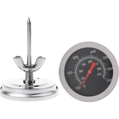 Stainless Steel Oven Thermometer BBQ Smoker Grill Temperature Gauge 50~350℃, 100 to 700