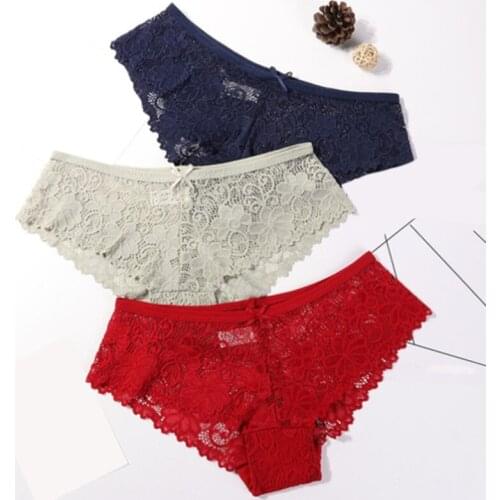 Panties For Woman Underwear Sexy Lace Breathable Soft Lingerie Female Briefs Panty Sexy Transparent Womens Underpants