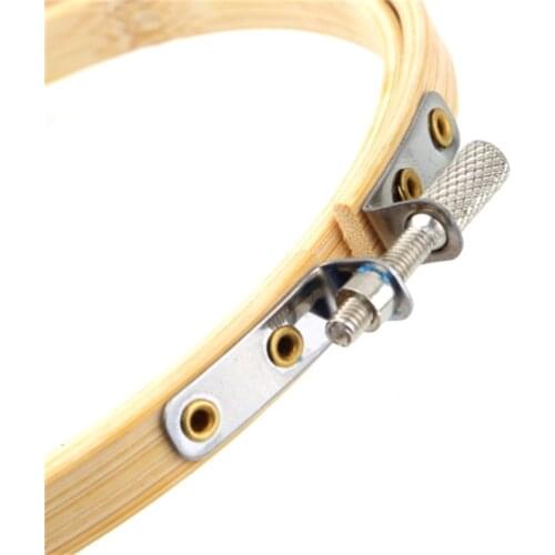 Handy Wooden Cross Stitch Machine Embroidery Hoop Ring Bamboo Sewing 13-30cm Sewing Accessory