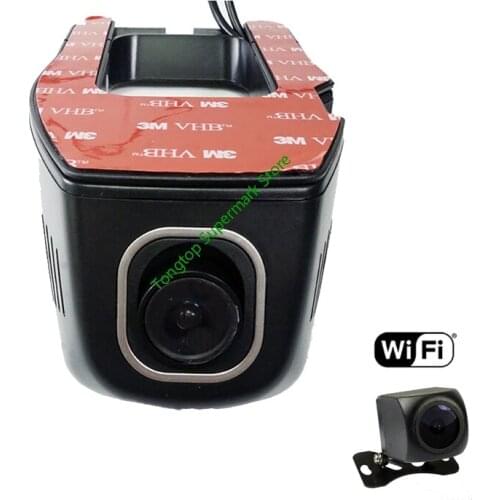 Universal Wifi DVR for Toyota/Chevrolet/Ford/Nissan/Kia/Hyundai Adjustable Angle Control by App Two Camera Optional