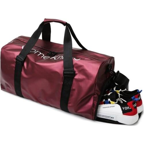 Simple Style Large Capacity Travel Bag For Women Nylon Waterproof Handbag Solid Color Zipper Multifunctional Casual Luggage Bags