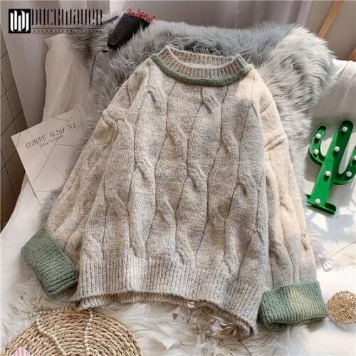 Duckwaver Knitted jumper sweater women autumn winter Long sleeve top turtleneck female sweater ladies bestmatch pullover jumpers