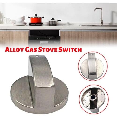 1pc/4pcs 8MM Gas Stove Switch Knob Gas Stove Ignition Switch Button Stove Accessories Embedded Stove Brushed Metal