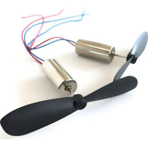 2PCS/Lot 716 Hollow Cup Motors With Propellers For DIY Fixed Wing DIY Mini RC Toy