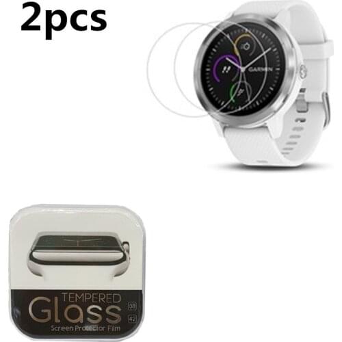 2 PACK) For Garmin Vivoactive 3 Screen Protector Ultra Clear 9H Tempered Glass Garmin Vivoactive 3 Explosion-proof Film