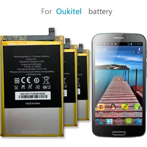 6300mAh Battery For Oukitel K6 K 6 Mobile Phone