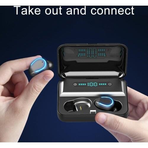 1 Set HiFi Sound Bluetooth Earphones Comfortable PC Charging Box Wireless Earbuds for Business