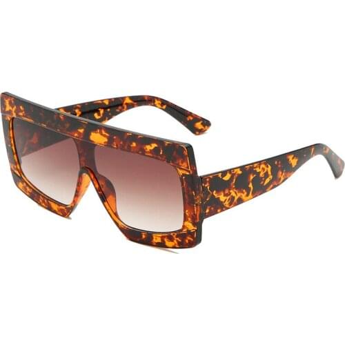 Retro Oversized Frame Sunglasses Men Big Sun Glasses Women Tidal Body Sunglasses Round Face Glasses trend colorful