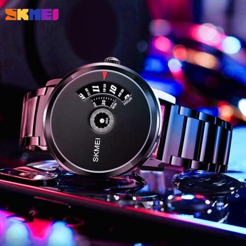 SKMEI Brand Mens Watch Wristwatch Luxury Fashion Stainless Steel Waterproof Clock For Male Gifts Relogio Masculino