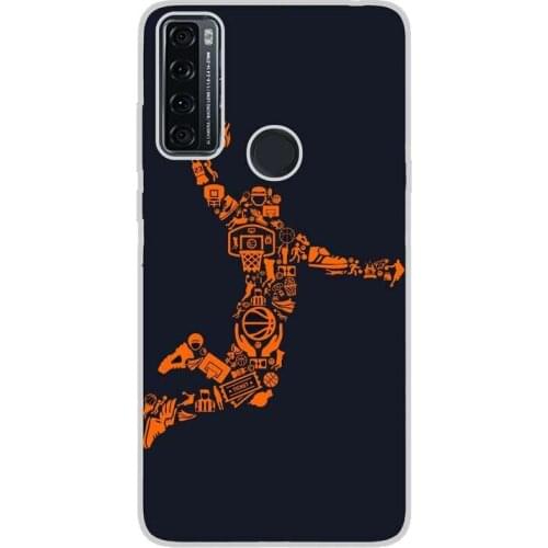 Compatible with TCL-20-SE-4G silicone gel tpu case cover case custom drawing design anti-shock sports 003 case