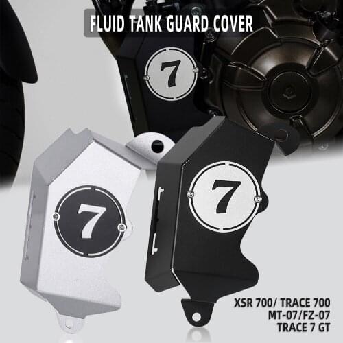 CNC BILLET COOLANT RESERVOIR COVER For YAMAHA MT-07 MT07 Moto Cage 2015 2016 2017 2018 2019 2020 2021 FLUID TANK GUARD COVER