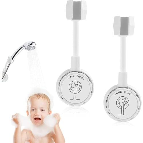 Suction Cup Shower Head Holder 360 Rotating Non-porous Handheld 2PC Wall-mounted Multifunctional Removable Shower Bracket