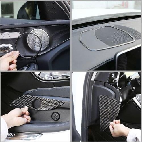 For Mercedes-Benz C-Class W205 2016-2019 Car Interior Refitting Decoration Real Carbon Fiber (Soft) Car Accessories