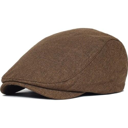 Breathable Plain Ivy Cap Outdoor Newsboy Cap Flat Hats Casual Duckbill Hats Vintage Gatsby Beret Hat