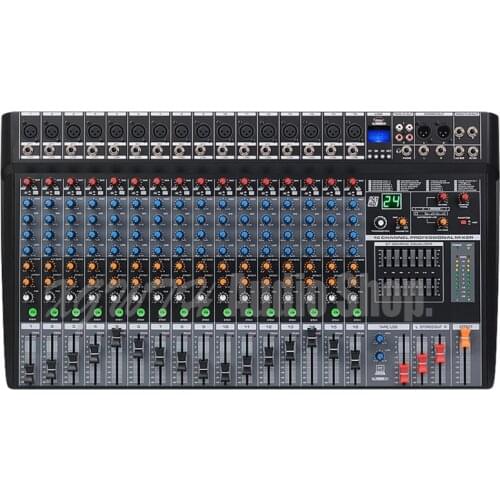 Vocal Mixer 16 Channel With Bluetooth Mixer Built-in Effects Show Dedicated