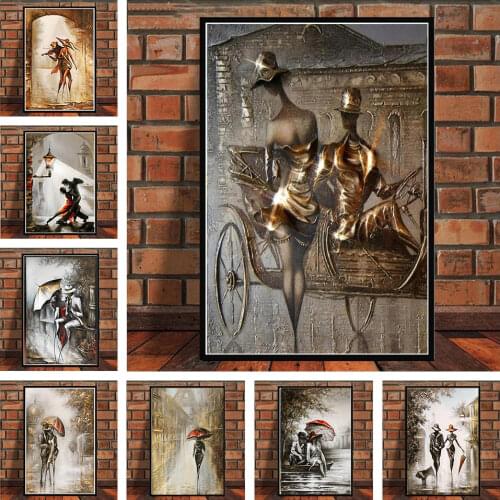 Wonderful Love Romantic Couple Home Art Interesting Canvas on Wall Art Picture Living Room Decoration Canvas Painting Cuadros