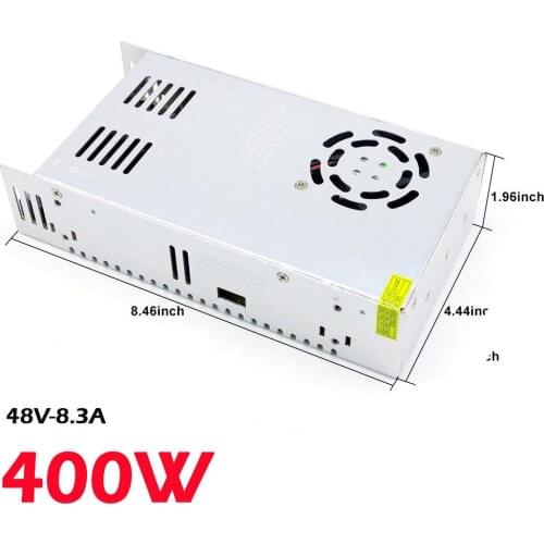 S-400-48 DC 48V 8.3A 400W Power Supply Lighting Transformer For LED Strip Light Switching Power Adapter Driver Switch Tools