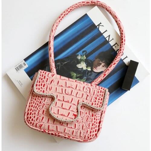 OUSSON New Design Small Square Leather Bag Exquisite Female Retro Underarm Bag For Woman