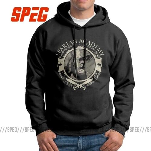 Men Hooded Sweatshirts Spartan Academy Cotton Birthday Gift Funky Hoodies Hoodie Shirt