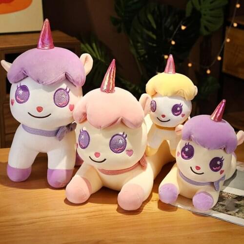 23-85cm Soft Unicorn Plush Toy Baby Kids Appease Sleeping Pillow Doll Animal Stuffed Plush Toy Birthday Gifts for Girls Children