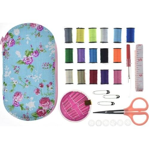 Sewing Kit for Adults Needle and Thread Kit home/travel Sewing sOxford Fabric Case Portable Basic Sewing Repair Kits Beginners