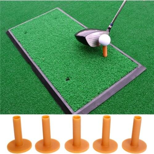 70mm Rubber Golf Tees Set Golf Course Driving Range Mat Use Golf Tee For Indoor&Outdoor Training Tool Golfer Accessories 5PCS