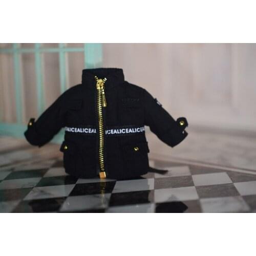 OB11 doll dress size fashion trend jacket zipper trim button-down jacket mens and womens wear doll accessories