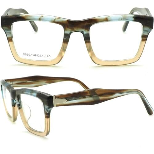 Retro Acetate Glasses Frame Women Progressive Multi-focal Lens Optical Eyewear Vintage See Near Far Reading Eyeglasses Men