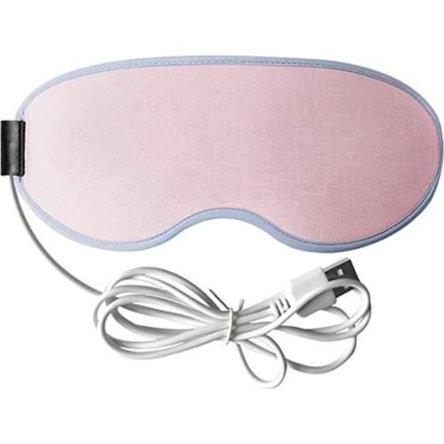 Hot Eye Mask USB Heated Eye Mask Warmer 3D Steam Eye Mask Hot Compress Relieve Eye Fatigue Smart Timing Eye Patch sy998