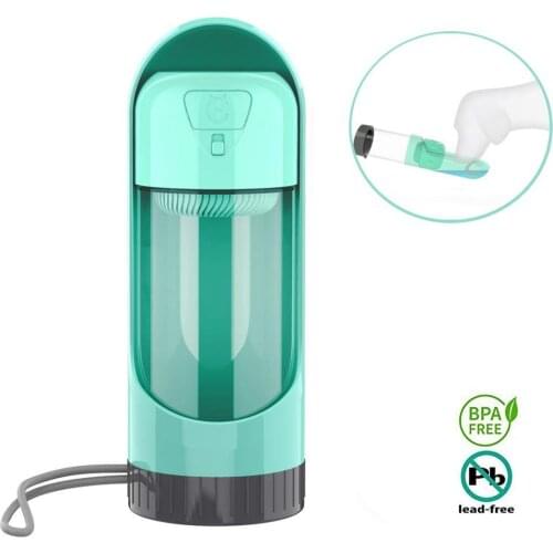 Portable Pet Dog Water Bottle Drinking Bowls For Small Large Dogs Feeding Water Dispenser Cat Activated Carbon Filter Bowl